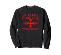 Croix des Templiers en Latin 1118-1312 imprimé Rouge Vieilli Sweatshirt