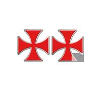 Croix Des Templiers - Fois 10x10cm - Sticker/Autocollant