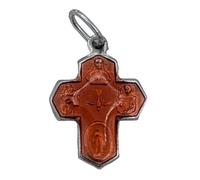 Croix Dix Sujets aluminium émail (couleur au choix) (Orange)