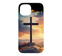 Croix du Dimanche de la résurrection de Jésus-Christ Foi chrétienne Coque pour iPhone 15
