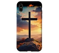 Croix du dimanche de la résurrection de Jésus-Christ Foi chrétienne Coque pour iPhone XS Max