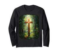 Croix du Dimanche de la résurrection de Jésus-Christ Foi chrétienne Manche Longue