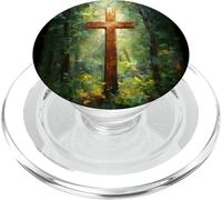 Croix du Dimanche de la résurrection de Jésus-Christ Foi chrétienne PopSockets PopGrip pour MagSafe