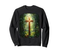 Croix du Dimanche de la résurrection de Jésus-Christ Foi chrétienne Sweatshirt