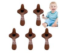 Croix en Bois De Poche - Objet en Bois D'Encouragement en Forme De Coeur | 5 Pièces Jouet Sensoriel Chrétien pour Pâques pour Hommes Et Femmes
