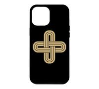 Croix en Forme DE NŒUD DE Salomon DORÉE Coque pour iPhone 12 Pro Max