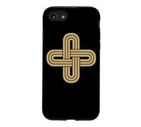 Croix en Forme DE NŒUD DE Salomon DORÉE Coque pour iPhone SE (2020) / 7/8
