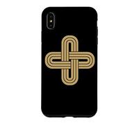 Croix en Forme DE NŒUD DE Salomon DORÉE Coque pour iPhone XS Max