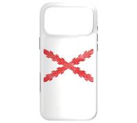 Croix espagnole du Drapeau Bordeaux Croix de Saint André scie dent Coque pour iPhone 17 Pro Max