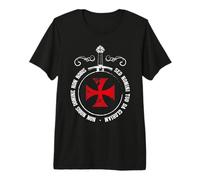 Croix et épée pour Chevalier du Templier T-Shirt Haut de Gamme