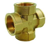 Croix femelle à visser en laiton - 1''1/2