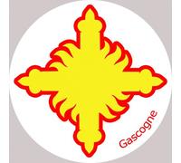 Croix Gascogne - 10cm - Sticker/Autocollant