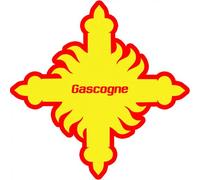 Croix Gascogne Détourée - 10cm - Sticker/Autocollant