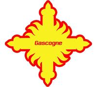 Croix Gascogne détourée - 15cm - Sticker/autocollant