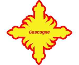 Croix Gascogne détourée - 5cm - Sticker