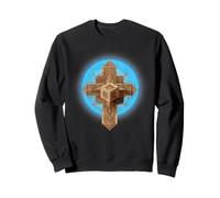 Croix géométrique sacrée méditation, prière, Spirituel Positif Sweatshirt