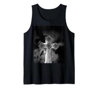 Croix Gothique au Clair de Lune avec Corbeaux Débardeur