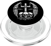 Croix Gothique tête de Mort Ailes d'ange foncé Faith Emo Alt Grunge PopSockets PopGrip pour MagSafe