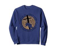 Croix imprimée léopard He is Risen Sweatshirt