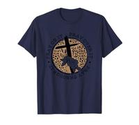 Croix imprimée léopard He is Risen T-Shirt