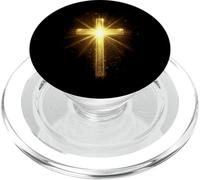 Croix Jaune chrétienne PopSockets PopGrip pour MagSafe