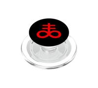 Croix Léviathan soufre Noir Symbole Occulte Magique satanique PopSockets PopGrip pour MagSafe