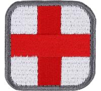 Croix médicale, écusson brodé, application de broderie en boucle à crochet, insigne sur vêtement, sac, chapeau (#2)