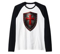 Croix médiévale des Templiers en Aspect Vieilli Manche Raglan
