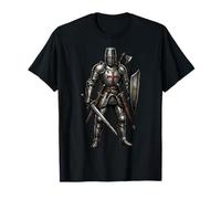 Croix médiévale des Templiers en Aspect Vieilli T-Shirt