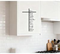 Croix Murale Élégante en Métal, Design Inspiré des Écritures for des Espaces De Vie Paisibles. Décoration Murale Chrétienne for La Maison Et L'église(15.75in)