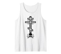 Croix orthodoxe Orientale avec crâne Débardeur