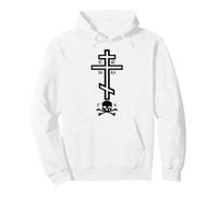Croix orthodoxe Orientale avec crâne Sweat à Capuche