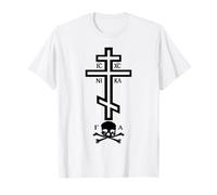 Croix orthodoxe Orientale avec crâne T-Shirt