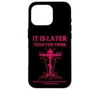 Croix orthodoxe Orientale chrétienne séraphin Rose Calvaire Coque pour iPhone 16 Pro