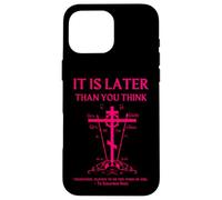 Croix orthodoxe Orientale chrétienne séraphin Rose Calvaire Coque pour iPhone 16 Pro Max