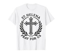 Croix Religieuse catholique de Sainte-Hélène Pray for Us T-Shirt