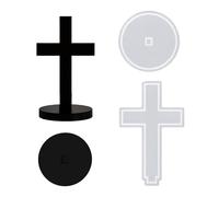 Croix Religieux Décoration Silicone Moule En Silicone Utilisateur Friendly Croix Moule Conçu Pour Artisanat Et Design