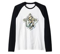 Croix Sainte Marie avec Bébé Jésus Christ Santa Maria Croix Panagia Manche Raglan