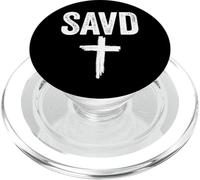 Croix sauvée Bible Chrétienne Croyance Foi Jésus Sauvé PopSockets PopGrip pour MagSafe