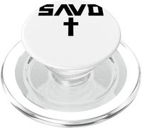 Croix sauvée Bible Chrétienne Croyance Foi Jésus Sauvé PopSockets PopGrip pour MagSafe