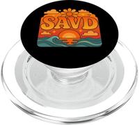 Croix sauvée Bible rétro Foi chrétienne Jésus Savd PopSockets PopGrip pour MagSafe