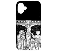 Croix Traditionnelle catholique missale Roman de Jésus Crucifixion Coque pour iPhone 16 Plus