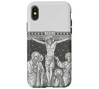 Croix Traditionnelle catholique missale Roman de Jésus Crucifixion Coque pour iPhone X/XS
