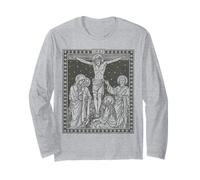 Croix Traditionnelle catholique missale Roman de Jésus Crucifixion Manche Longue