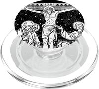 Croix Traditionnelle catholique missale Roman de Jésus Crucifixion PopSockets PopGrip pour MagSafe