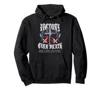 Croix Victory Over Death Gothic Y2K Streetwear Verse biblique Sweat à Capuche