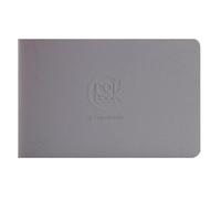 Crok'Book carnet piqué 24F 17x11cm 90g I - Gris clair