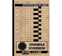 Crokinole Scorebook: Crokinole Game Score Record Logbook | Match Tracking Pages | 100 Score Sheets for Players