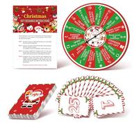 Croknit Lot de 29 jouets rotatifs de Noël - Cadeau d'échange - Cadeau d'échange - Éléphant blanc - Cadeau pour adultes - Fournitures de fête de Noël avec carte et instructions (français non garanti)