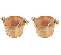 Croll & Denecke Seau en bois pour sauna Diamètre 28 cm (Lot de 2)